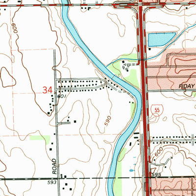 United States Geological Survey Plainfield, IL (1993, 24000-Scale) digital map