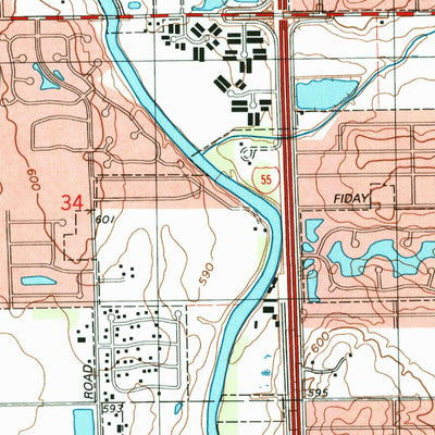 United States Geological Survey Plainfield, IL (1998, 24000-Scale) digital map