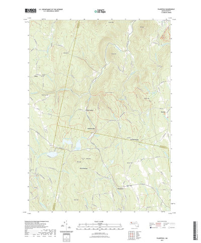 United States Geological Survey Plainfield, MA (2021, 24000-Scale) digital map