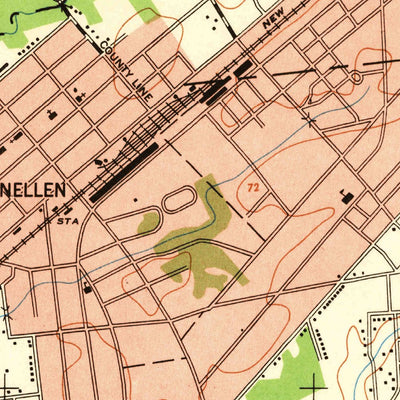 United States Geological Survey Plainfield, NJ (1947, 24000-Scale) digital map