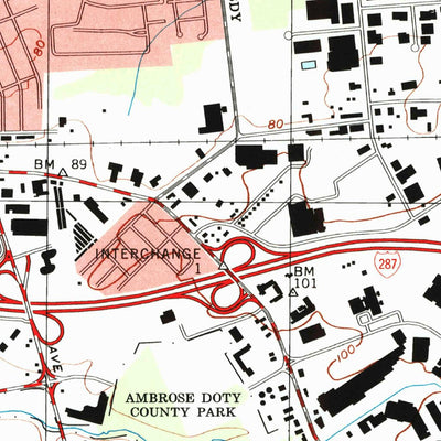 United States Geological Survey Plainfield, NJ (1995, 24000-Scale) digital map