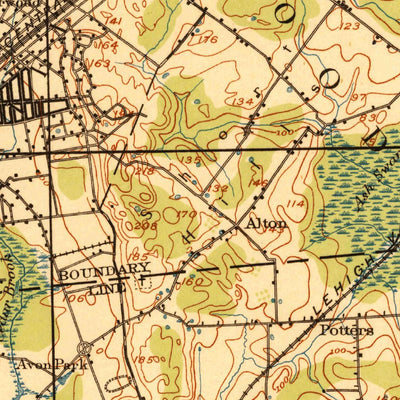 United States Geological Survey Plainfield, NJ-NY (1921, 62500-Scale) digital map