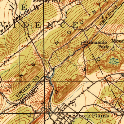 United States Geological Survey Plainfield, NJ-NY (1921, 62500-Scale) digital map