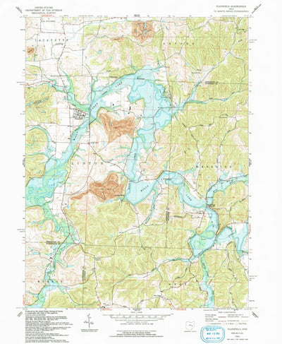 United States Geological Survey Plainfield, OH (1993, 24000-Scale) digital map