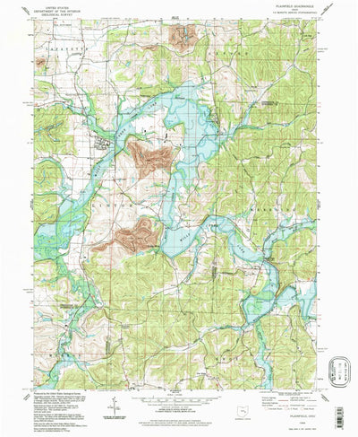 United States Geological Survey Plainfield, OH (1994, 24000-Scale) digital map