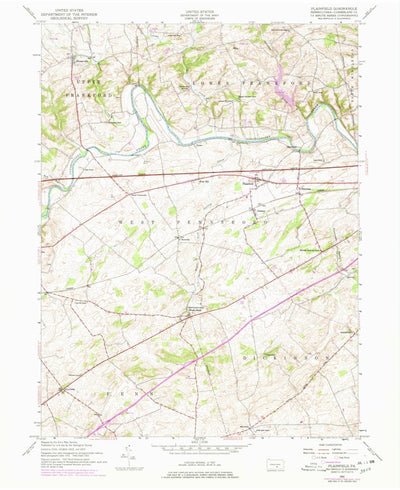 United States Geological Survey Plainfield, PA (1952, 24000-Scale) digital map