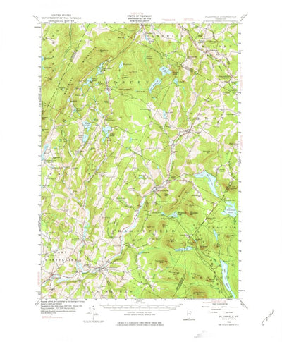 United States Geological Survey Plainfield, VT (1953, 62500-Scale) digital map