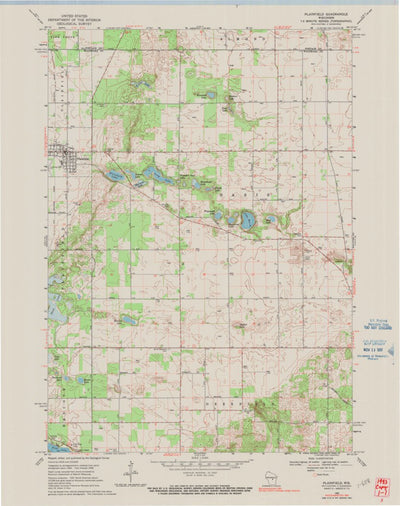 United States Geological Survey Plainfield, WI (1968, 24000-Scale) digital map