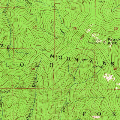 United States Geological Survey Plains, MT (1959, 62500-Scale) digital map