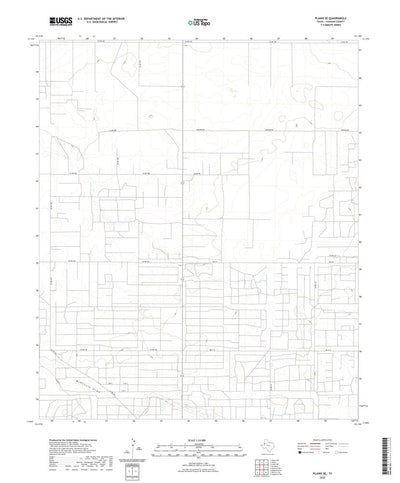 United States Geological Survey Plains SE, TX (2022, 24000-Scale) digital map