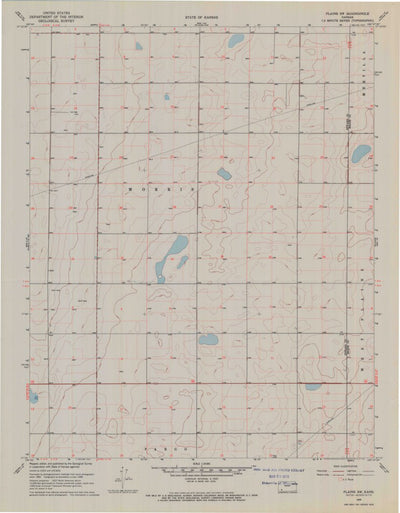 United States Geological Survey Plains SW, KS (1968, 24000-Scale) digital map