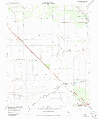 United States Geological Survey Plainsburg, CA (1960, 24000-Scale) digital map