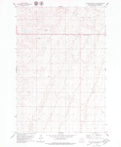 United States Geological Survey Plainview Colony NE, SD (1978, 24000-Scale) digital map
