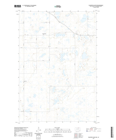 United States Geological Survey Plainview Colony NW, SD (2021, 24000-Scale) digital map