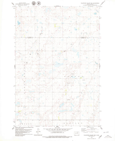 United States Geological Survey Plainview Colony SW, SD (1978, 24000-Scale) digital map