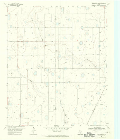 United States Geological Survey Plainview SE, TX (1968, 24000-Scale) digital map