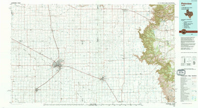 United States Geological Survey Plainview, TX (1985, 100000-Scale) digital map