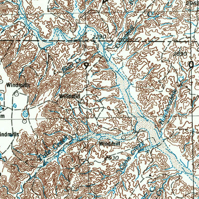 United States Geological Survey Plainview, TX-OK (1954, 250000-Scale) digital map