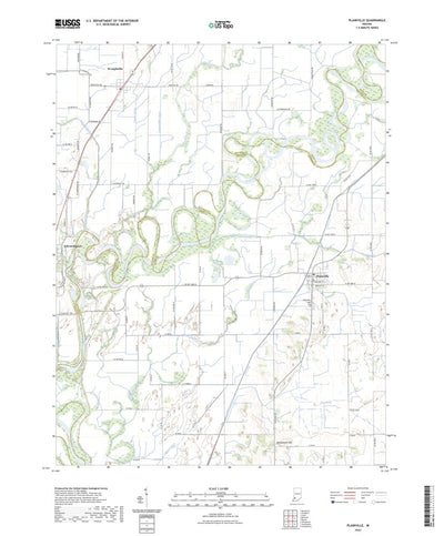 United States Geological Survey Plainville, IN (2022, 24000-Scale) digital map
