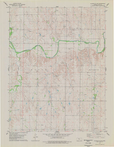 United States Geological Survey Plainville SW, KS (1978, 24000-Scale) digital map