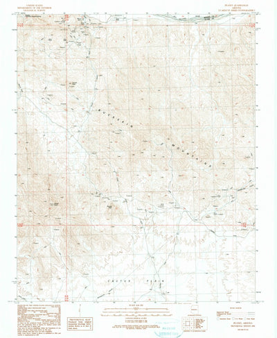 United States Geological Survey Planet, AZ (1990, 24000-Scale) digital map