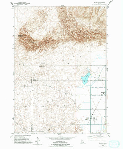 United States Geological Survey Plano, ID (1951, 24000-Scale) digital map