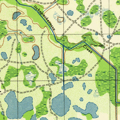 United States Geological Survey Plant City East, FL (1944, 31680-Scale) digital map