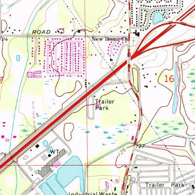 United States Geological Survey Plant City East, FL (1975, 24000-Scale) digital map