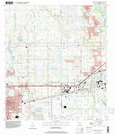 United States Geological Survey Plant City East, FL (1994, 24000-Scale) digital map