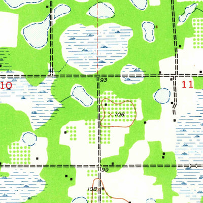 United States Geological Survey Plant City West, FL (1944, 24000-Scale) digital map