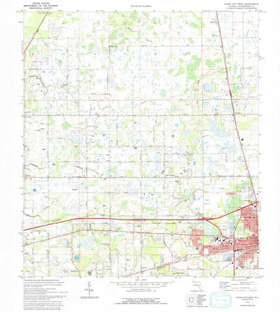 United States Geological Survey Plant City West, FL (1975, 24000-Scale) digital map