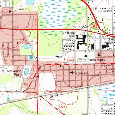 United States Geological Survey Plant City West, FL (1975, 24000-Scale) digital map
