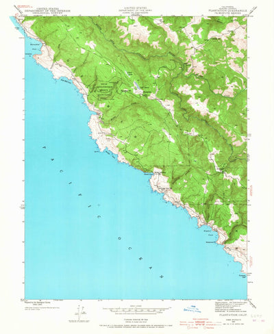 United States Geological Survey Plantation, CA (1943, 24000-Scale) digital map
