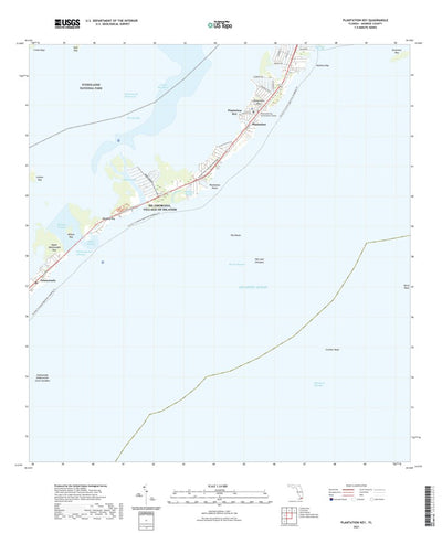 United States Geological Survey Plantation Key, FL (2021, 24000-Scale) digital map