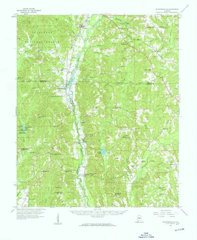 United States Geological Survey Plantersville, AL (1959, 62500-Scale) digital map
