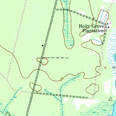 United States Geological Survey Plantersville, SC (1943, 24000-Scale) digital map