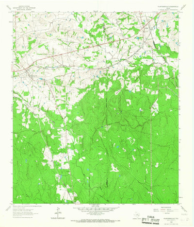United States Geological Survey Plantersville, TX (1962, 24000-Scale) digital map