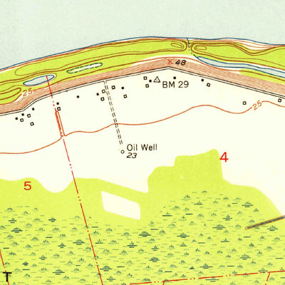 United States Geological Survey Plaquemine, LA (1953, 24000-Scale) digital map