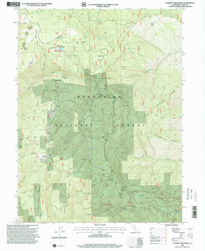 United States Geological Survey Plaskett Meadows, CA (1995, 24000-Scale) digital map