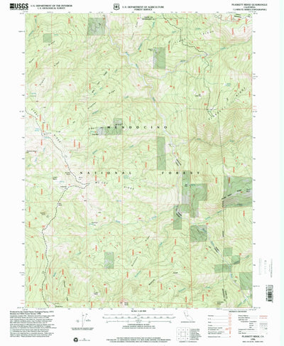 United States Geological Survey Plaskett Ridge, CA (1996, 24000-Scale) digital map
