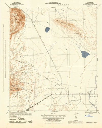 United States Geological Survey Plaster City, CA (1944, 62500-Scale) digital map
