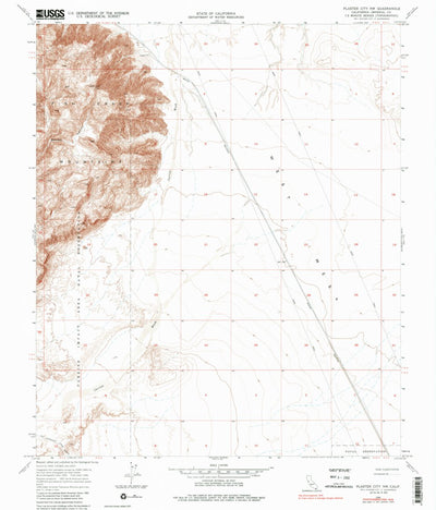 United States Geological Survey Plaster City NW, CA (1956, 24000-Scale) digital map