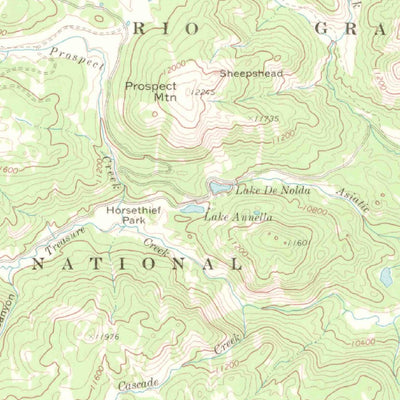 United States Geological Survey Platoro, CO (1967, 62500-Scale) digital map