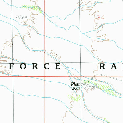 United States Geological Survey Platt Well, AZ (1986, 24000-Scale) digital map