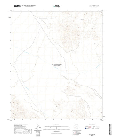 United States Geological Survey Platt Well, AZ (2021, 24000-Scale) digital map