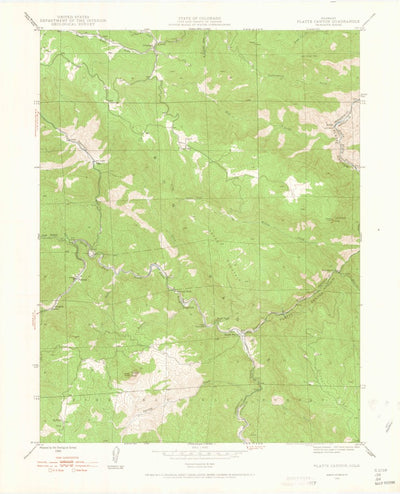 United States Geological Survey Platte Canyon, CO (1945, 24000-Scale) digital map