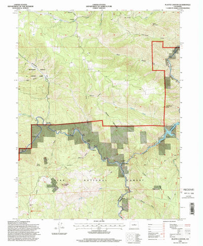 United States Geological Survey Platte Canyon, CO (1994, 24000-Scale) digital map