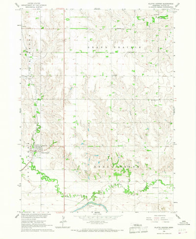 United States Geological Survey Platte Center, NE (1966, 24000-Scale) digital map