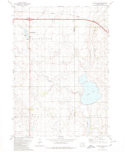 United States Geological Survey Platte Lake, SD (1979, 24000-Scale) digital map