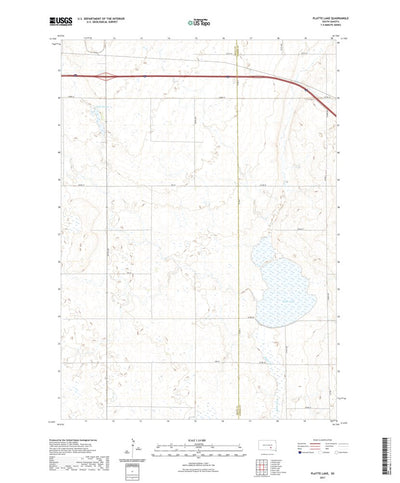 United States Geological Survey Platte Lake, SD (2021, 24000-Scale) digital map
